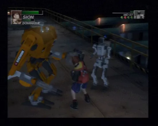 The Bouncer PlayStation 2 Fighting some robots.