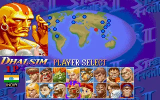 Super Street Fighter II Turbo Amiga CD32 Choosing my fighter.