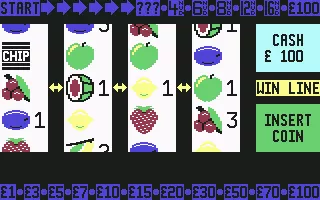 Vegas Jackpot Commodore 64 Playfield