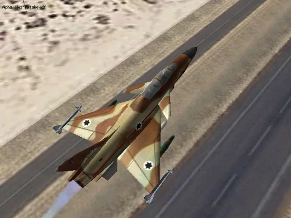 Jane&#x27;s Combat Simulations: IAF - Israeli Air Force Windows Lavi closeup during take off