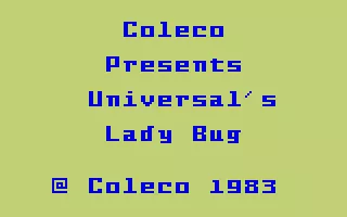 Lady Bug Intellivision Title screen