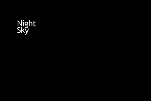 NightSky Windows Title screen