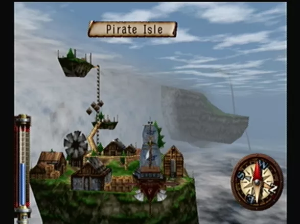 Skies of Arcadia Dreamcast Arcadia consists of floating islands with the skies as their seas.