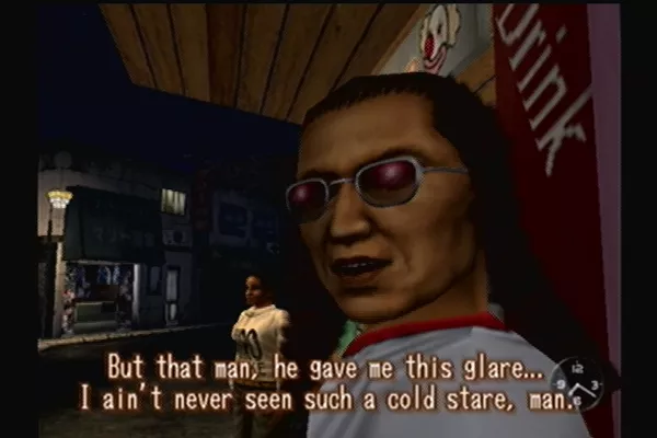 Shenmue Dreamcast Chat with passerbys for information and directions.