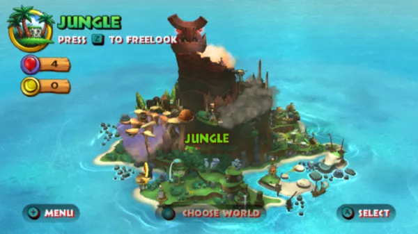 Donkey Kong Country Returns Wii Overworld (full view)