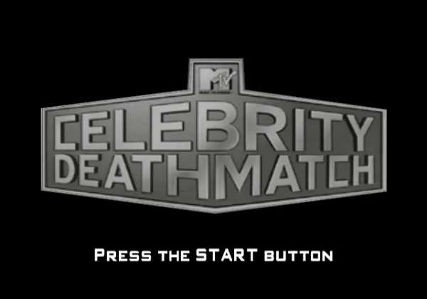 MTV Celebrity Deathmatch PlayStation 2 Title screen.