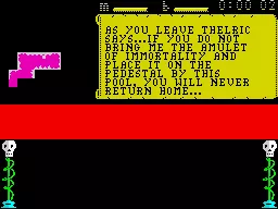Master of Magic ZX Spectrum Nice for telling this AFTER you dragged me into the pool, Master of Magic!