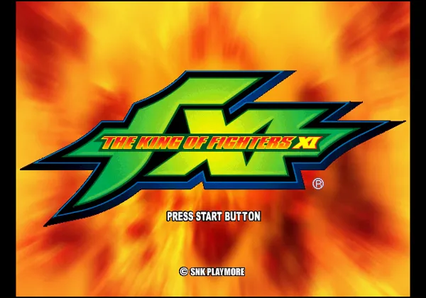 The King of Fighters XI PlayStation 2 Title screen