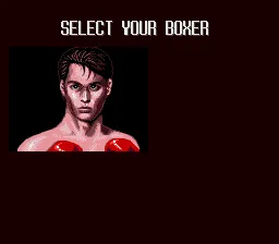 TKO Super Championship Boxing  SNES Select a boxer