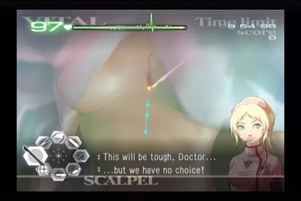 Trauma Center: Second Opinion Wii Starting an incision.