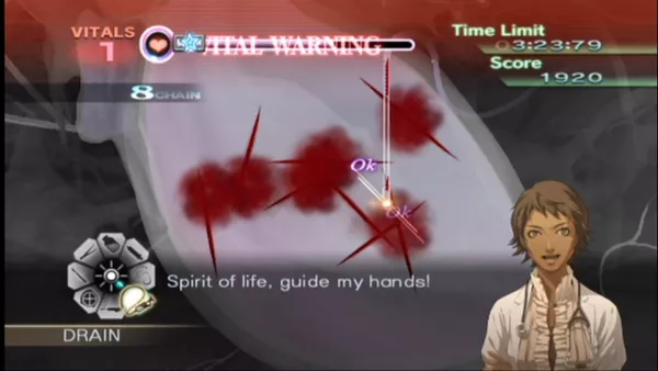 Trauma Center: New Blood Wii Using the Healing Touch.