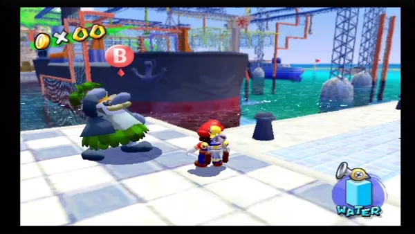 Super Mario Sunshine GameCube At the island&#x27;s port.