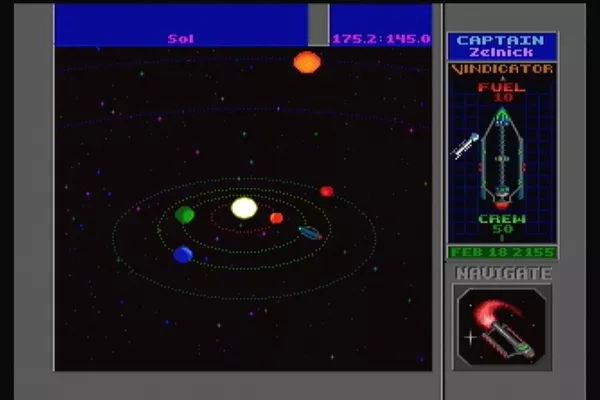 Star Control II 3DO Main game. Navigating the stars.