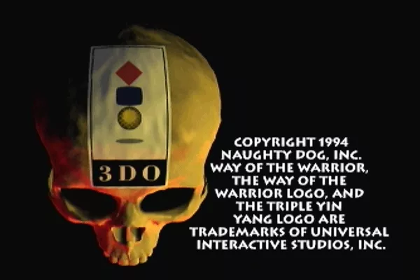 Way of the Warrior 3DO Legal screen