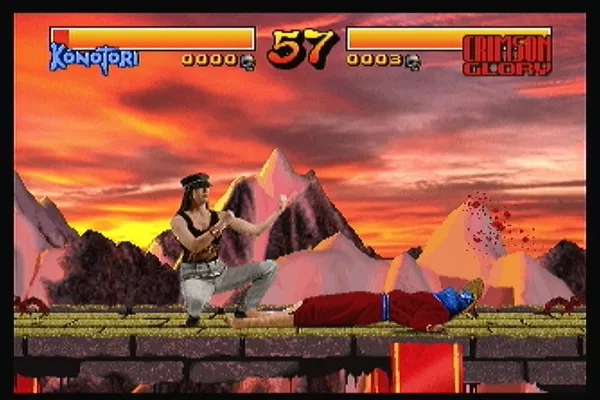 Way of the Warrior 3DO Fighting on a narrow bridge.  Over a pit.  Nope, never been done before.