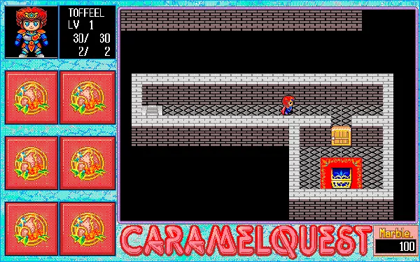Caramel Quest: Meitenky&#x14D; no Megami Z&#x14D; PC-98 Hmm... how to find a way to that chest?..