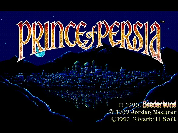 Prince of Persia FM Towns Title screen