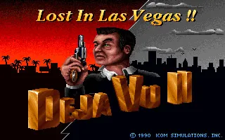 D&#xE9;j&#xE0; Vu II: Lost in Las Vegas DOS Title screen (VGA)