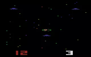 Space Battle Atari 2600 Incoming saucers!