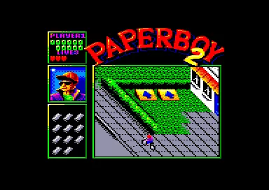 Paperboy 2 Amstrad CPC Starting the game
