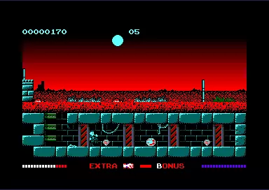 Switchblade Amstrad CPC In-game; Nice upgraded graphics (Amstrad Plus/GX4000)