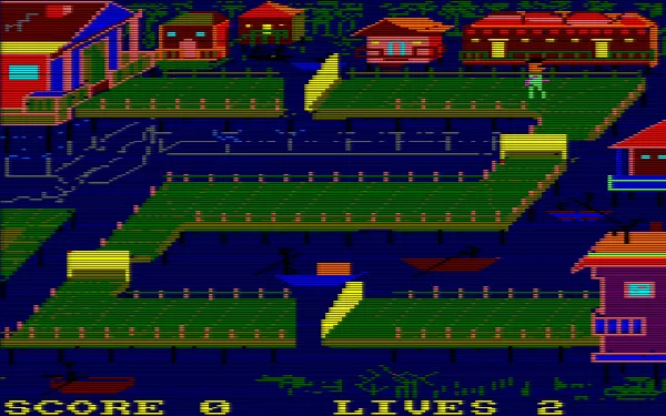 Bridge-It Amstrad CPC The game in progress. The same game screen is used for all levels