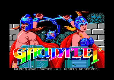 Gauntlet: The Deeper Dungeons Amstrad CPC Title screen