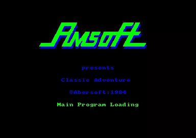 Adventure 1 Amstrad CPC Loading screen