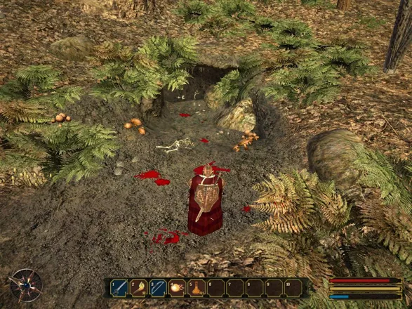Gothic 3: Forsaken Gods Windows These blood trails always lead to Shadowbeasts, some really nasty creatures in Gothic universe.