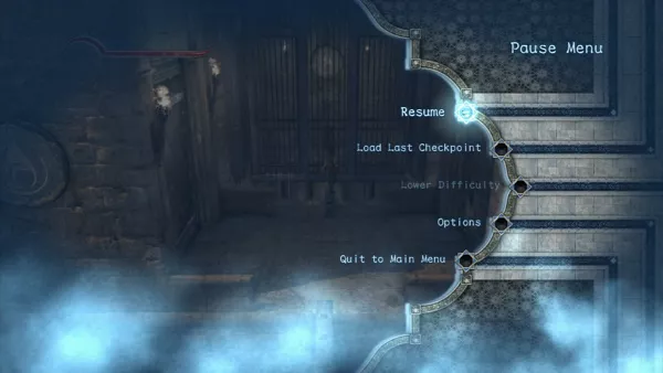 Prince of Persia: The Forgotten Sands PlayStation 3 Pause menu.