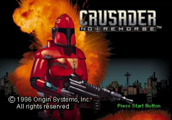 Crusader: No Remorse SEGA Saturn Title screen
