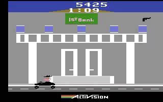 Private Eye Atari 2600 Here&#x27;s the bank, where I&#x27;ll need to return the stolen money