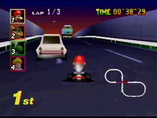 Mario Kart 64 Nintendo 64 Toad&#x27;s Turnpike - Shot 2