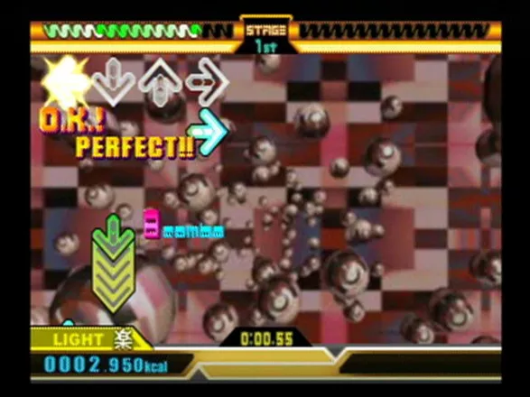 DDRMAX 2: Dance Dance Revolution PlayStation 2 Background graphics and movies are crisp and clear thanks to the PlayStation 2&#x27;s video capabilities.