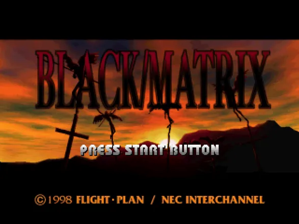 Black/Matrix SEGA Saturn Title screen