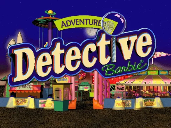 Detective Barbie in the Mystery Of The Carnival Caper! Windows This screen is displayed at the start of the game. It stays on screen while a voice sets the scene