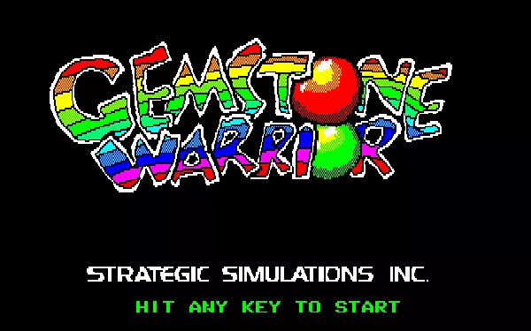 Gemstone Warrior PC-88 Title screen