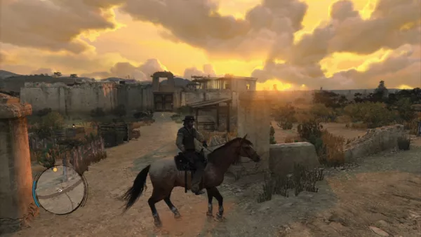 Red Dead Redemption PlayStation 3 Arriving at the fort Mercer, where your old gang use to hang.
