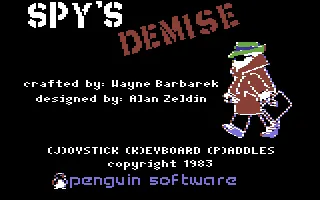 Spy&#x27;s Demise Commodore 64 Spy&#x27;s Demise Title Screen