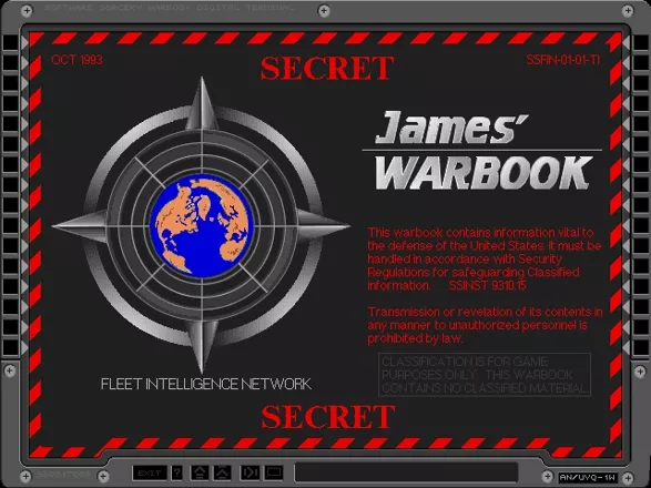 AEGIS: Guardian of the Fleet DOS The War Book has information on weapons, equipment and ships used in the game