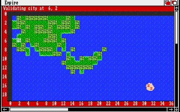 Empire: Wargame of the Century Amiga Using the map editor. Perhaps too many cities?