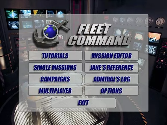 Jane&#x27;s Combat Simulations: Fleet Command Windows Main menu