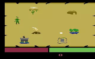 Crossbow Atari 2600 The map - select a color to go to the next level