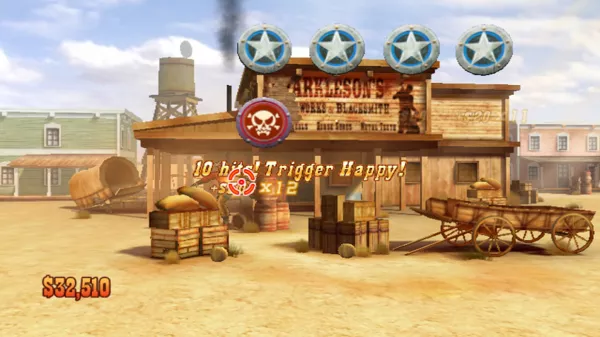 Wild West Guns Wii The first scenario is just some target shooting.