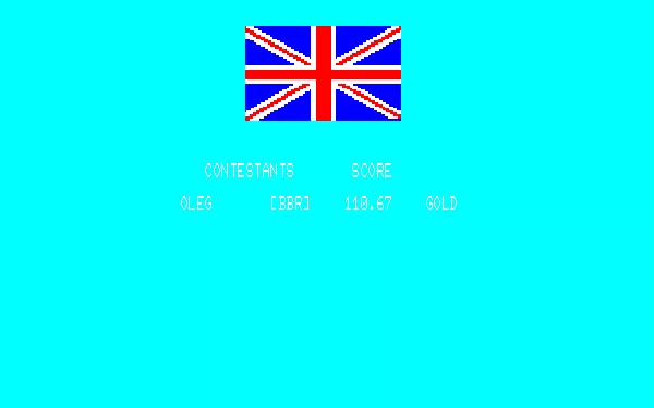 Summer Games PC-88 Oleg from Great Britain is the winner!.. What can I do, suppose I represented the British Mandate of Palestine