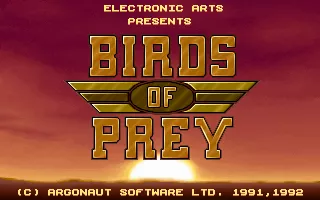 Birds of Prey DOS Title screen