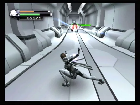 P.N.03 GameCube Using one of the suits special weapons on this robot