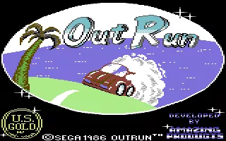OutRun Commodore 64 Title screen