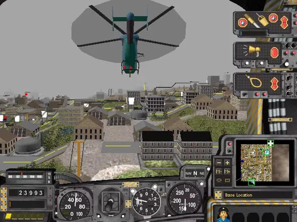 SimCopter Windows On a hard difficulty level, with best helicopter. There are many things to do.