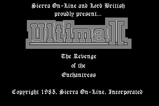 Ultima II: The Revenge of the Enchantress... Macintosh Title screen